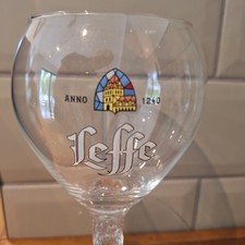 Leffe 33cl 330ml Belgian Beer Glass Home Bar Man Cave Craft Beer Breweriana