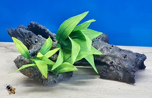 Aquarium ornament log silk - ornament,