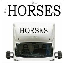 Horses vinyl sticker sign
