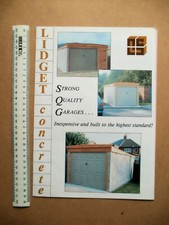 VINTAGE LIDGET CONCRETE GARAGES (HORSFORTH, LEEDS) LEAFLET FROM 1997 - 4 PAGES P
