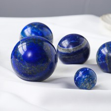2-6cm Natural Blue Lapis Lazuli Crystal Sphere Ball Gemstone Healing Polished