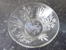 Vintage Moulded Glass  FRUIT BOWL / TRIFLE Dish Very pretty