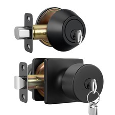 Matte Black Exterior Door Knob