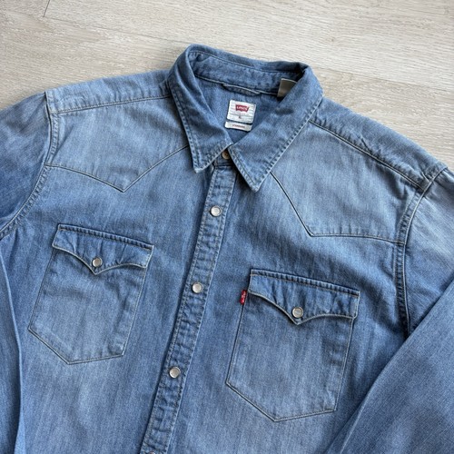 Levi denim shirt mens - denim,