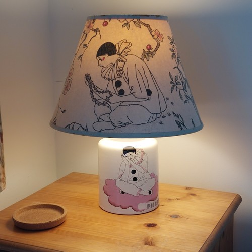 Vintage pierrot clown bedside - vintage,