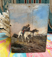 Antique J A Walker 'Hors De Combat' Oil On Board Ancienne Martinet Hautecouer