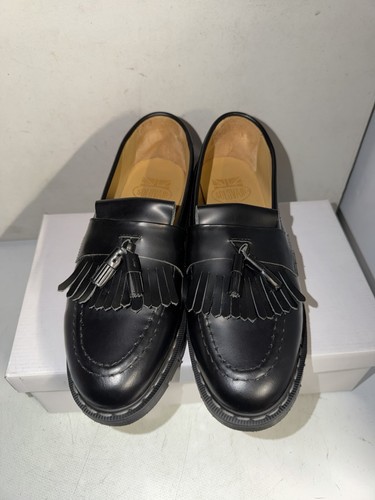 Solovair black leather tassel - black,