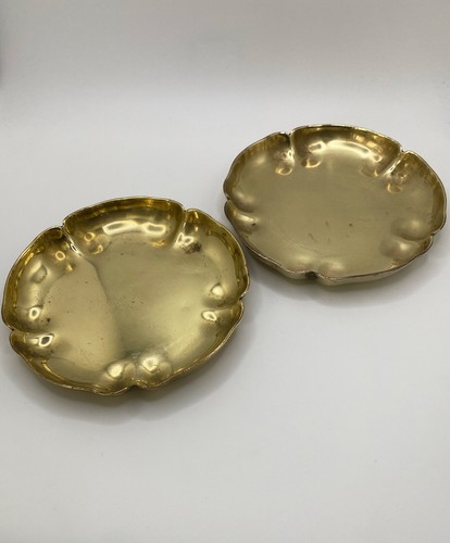 Pair antique brass - of,