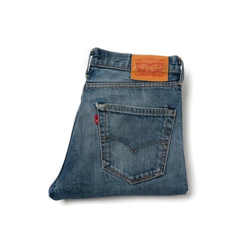 Men levi jeans navy cotton - levi's,