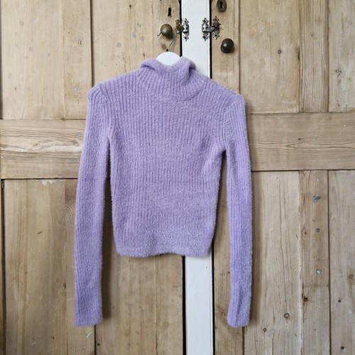 Zara knit hoodie lilac purple - hoodie,