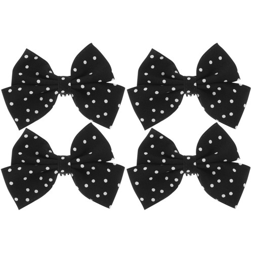 Black bowknot shoe clips - bowknot,