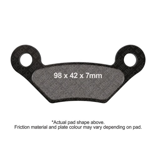 Ebc sintered brake pads front - ebc,
