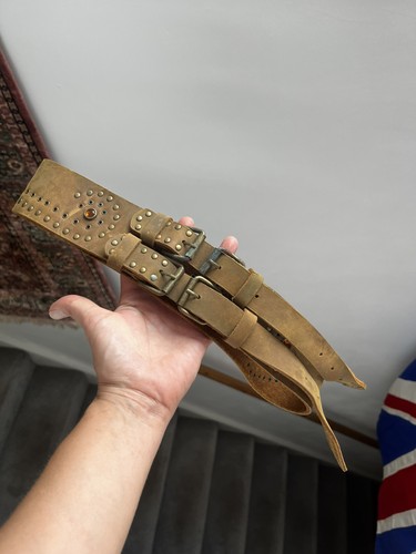Vintage brown real - brown, leather