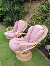 Stunning   Cane Rocking & Swivel Chairs with Cushion in good condition