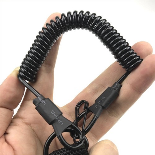 Tactical elastic lanyard coil - lanyard,
