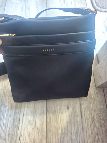 Radley black leather nylon - radley,