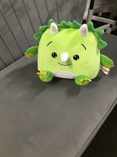 Green dinosaur plush soft toy - green,