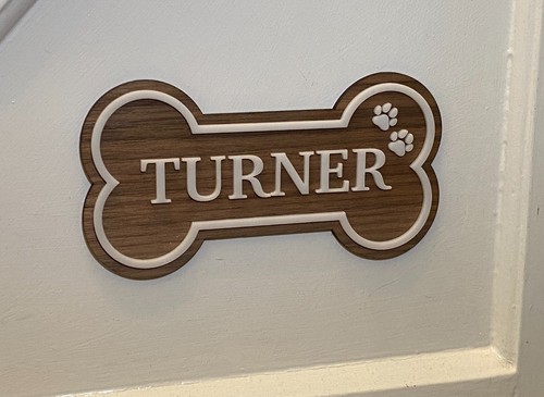 Personalised dog name sign - personalised,