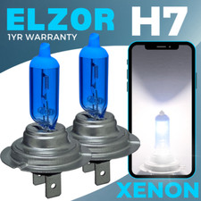 2x H7 Headlight Bulb 100w Xenon Ultra 6500k White Car High Low Beam Bulbs 12v