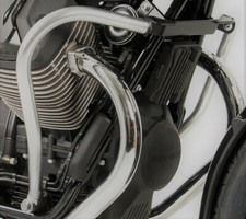 Moto Guzzi V7 II Classic Engine Guard - Chrome BY HEPCO & BECKER (From 2015)