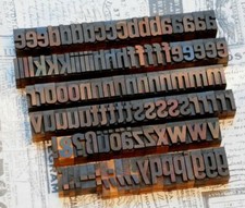 a-z alphabet letterpress