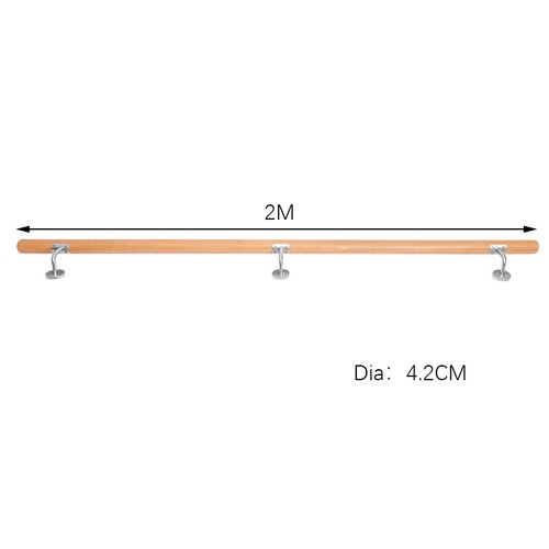 Beech wood stair handrail - wood, set