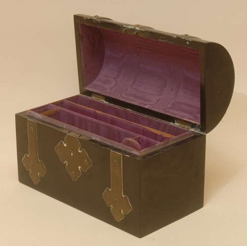 Victorian brass mounted - a,