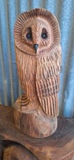 Chainsaw Carving owl Wood Home