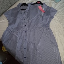 2 x Tu Blue Gingham Check