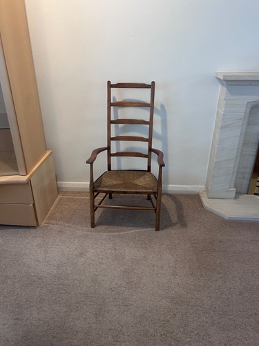 Vintage wooden ladder - vintage, back
