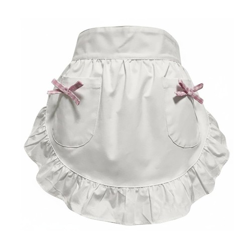 Vintage women apron ruffled - apron,