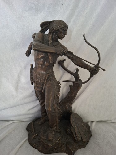 Bronze sculpture native - bronze,