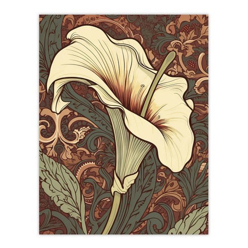 Single white cala - white,