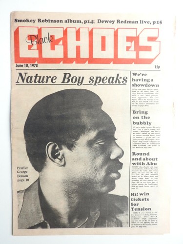 Black echoes music - black,
