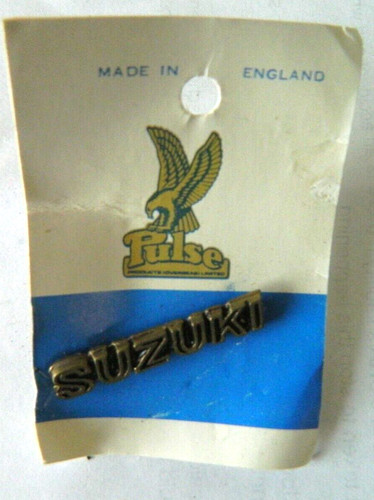 Suzuki metal pin badge - metal, pulse