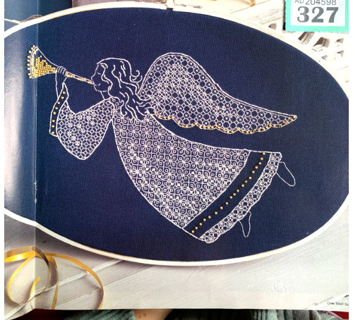 Blackwork hardanger cross - blackwork,