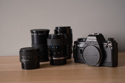 Praktica bx20 and mount - and, 4x