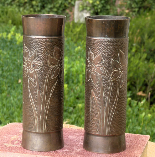 Pair copper art - pair,
