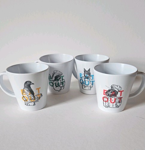 Olapro melamine mugs eat - 4, x