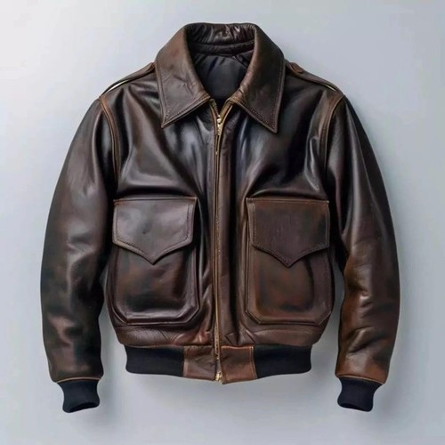 Men brown flight aviator - brown, a-2