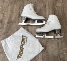 RISPORT White RF4 Ultima Mark IV Ice / Figure Skates Int 270mm UK 7 EU 40.5 ⛸️