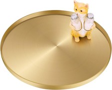 Gold Round Tray Decorative
