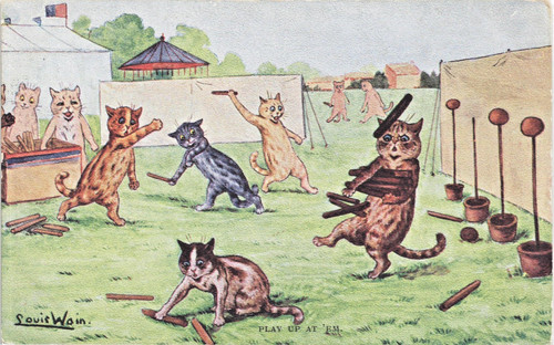 Louis wain cats play at - wain,