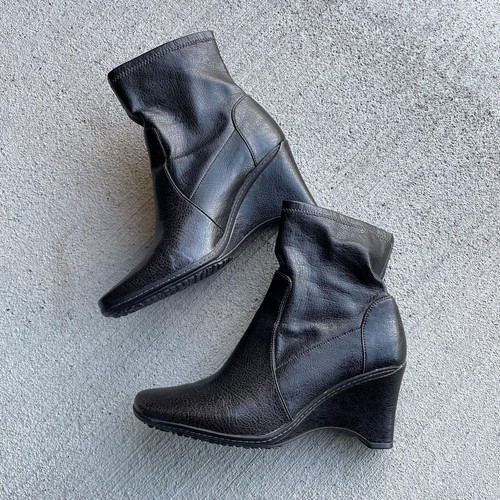 90s vintage black - , leather