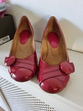 Gabor Broadway 2 Red Pink Patent Court Shoe Size 4 UK 37 Eu