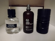 Men's Perfume Bundle X3 Mixed Fragrances Firetrap, Body Shop, Unknown Brand