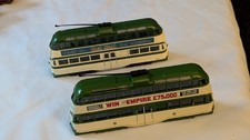 Corgi OOC Blackpool Balloon Trams 43501 Empire & 43513 Coral Island, Unboxed