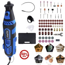 ROTARY DRILL GRINDER ENGRAVING MULTI TOOL 80PC DREMEL TYPE ACCES + FLEXISHAFT
