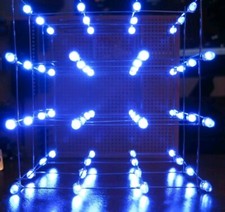 DIY Kit Blue 4X4X4 3D Light