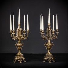 Candelabra Pair | Two Bronze